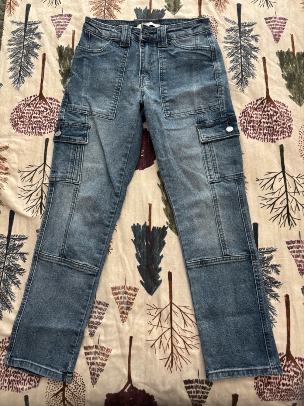 KanCan Avery cargo denim jeans